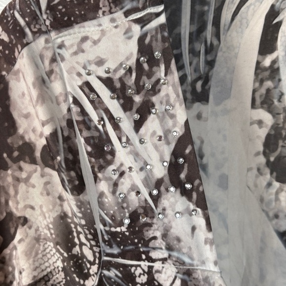 Style & Co. Black and White Midi Dress Women’s Medium - Picture 5 of 13